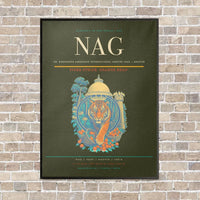 Thumbnail for Dr. Babasaheb Ambedkar International Airport NAG — Nagpur vertical canvas print - framed - green army background