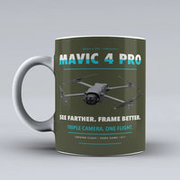Thumbnail for Mavic 4 Pro Mug design on green army dji