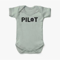 Thumbnail for Pilot & Jet Engine Baby Bodysuit - view 9