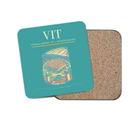 Thumbnail for Vitoria Airport (VIT) design on turquoise 1 piece coaster
