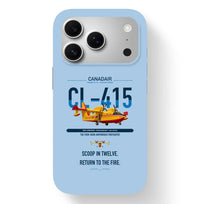 Thumbnail for Canadair CL-415 design on light blue magsafe iphone case, for iPhone 17 Pro