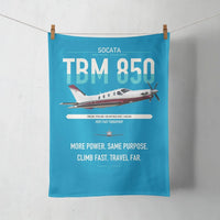 Thumbnail for Socata TBM 850 design on turquoise towel