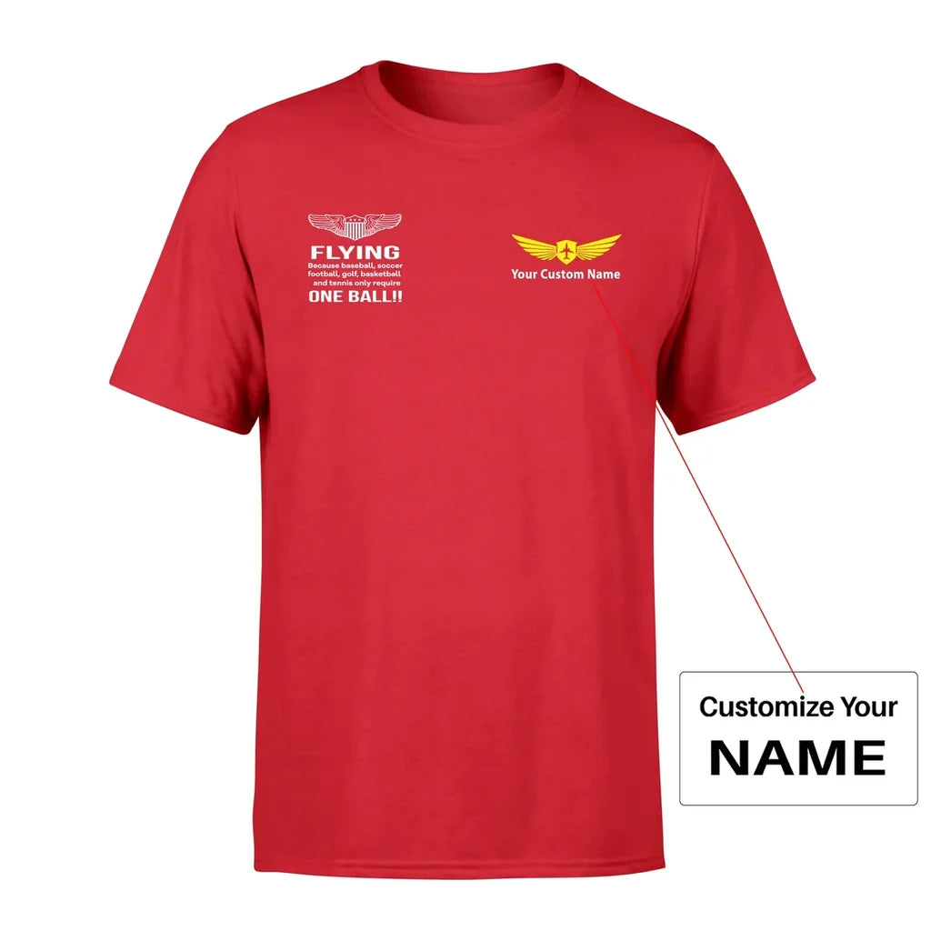 Customisable Flying One Ball T-Shirt - view 9