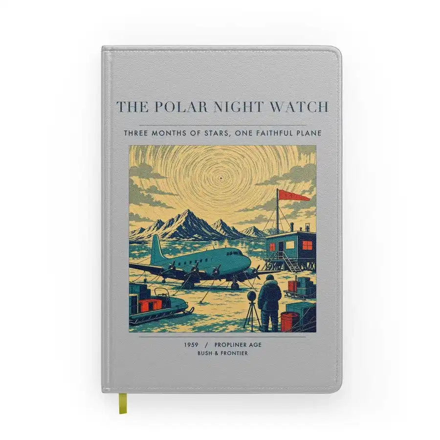 VINTAGE G4357 - The Polar Night Watch - Designed Notebooks design on lightgray