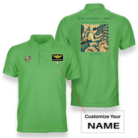 Thumbnail for VINTAGE G4155 - The Sorting Cabin - Double-Side Polo T-Shirt design on lightgreen+name