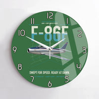 Thumbnail for F-86F Sabre design on green no frame wall clock