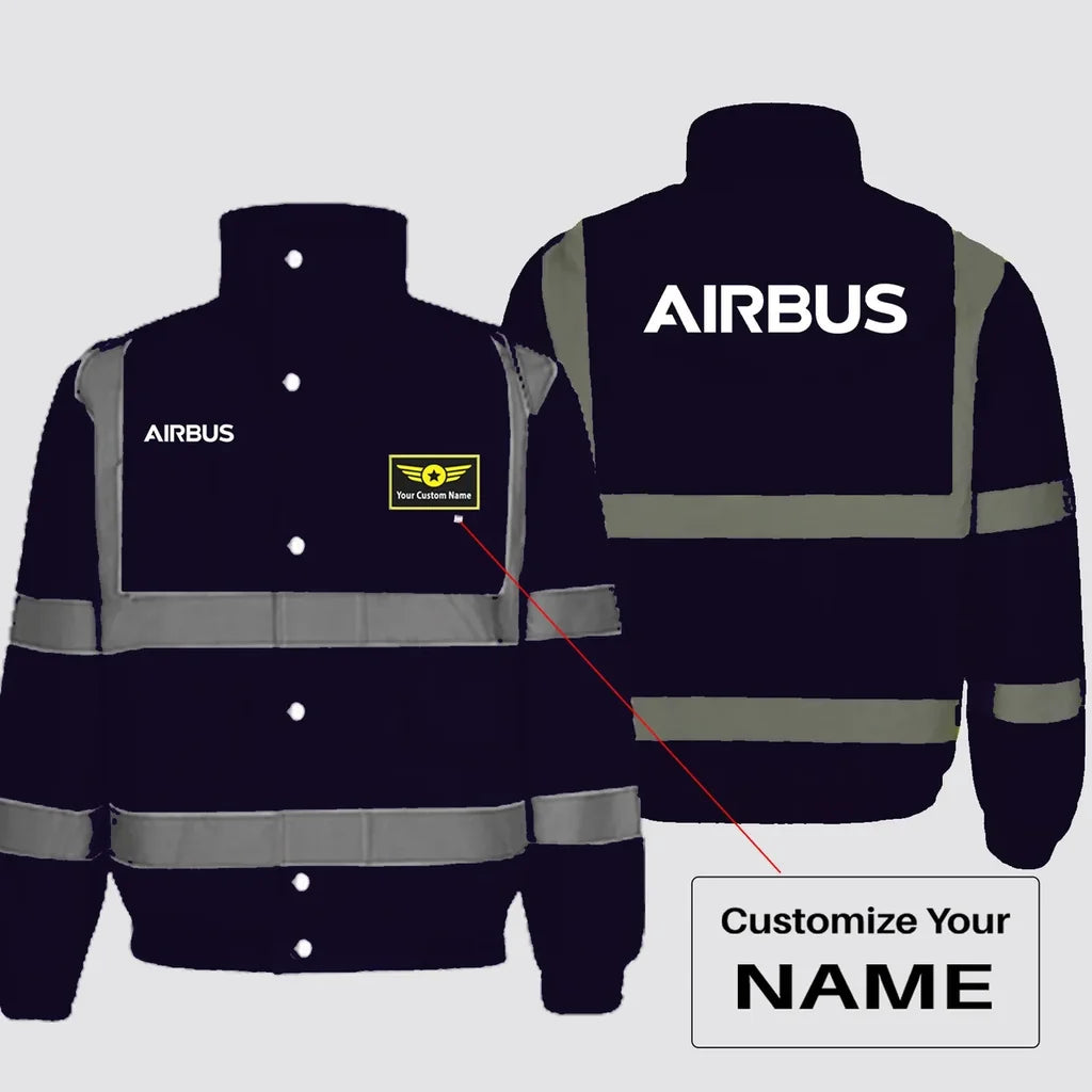Airbus & Text Winter Jacket - view 9