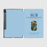 Thumbnail for Juanda International Airport Surabaya (SUB) design on light blue samsung tablet tablet case