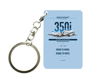 Thumbnail for King Air 350i Key Chain design on light blue key chain