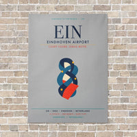 Thumbnail for Eindhoven Airport EIN vertical canvas print - no frame - light gray background