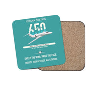 Thumbnail for Cessna Citation 650 - Citation III design on turquoise 1 piece coaster