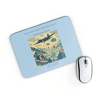 Thumbnail for VINTAGE G4512 - The Supply Drop Over The Valley - Designed Mouse Pads design on lightblue rectangle