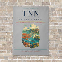 Thumbnail for Tainan Airport TNN vertical canvas print - no frame - light gray background