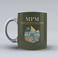 Thumbnail for International Airport MPM Mug design on green army maputo