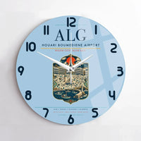 Thumbnail for Houari Boumediene Airport ALG Wall-Clock No-Frame - Light Blue