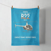 Thumbnail for Robinson R22 Beta II design on turquoise towel