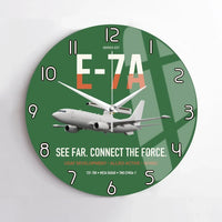 Thumbnail for E-7A Wedgetail design on green no frame wall clock