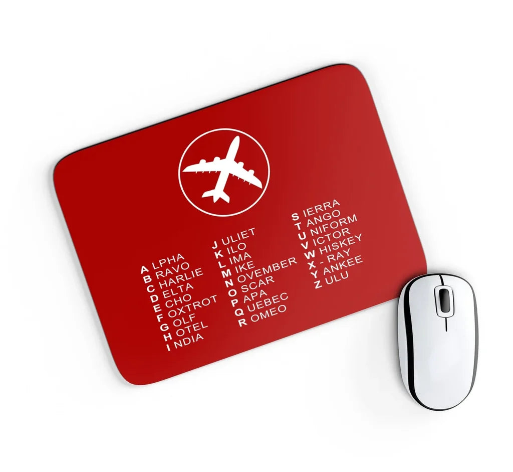 Aviation Alphabet Mouse Pad - view 9
