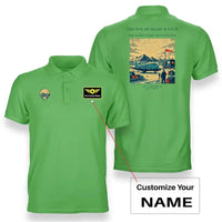 Thumbnail for VINTAGE G4357 - The Polar Night Watch - Double-Side Polo T-Shirt design on lightgreen+name