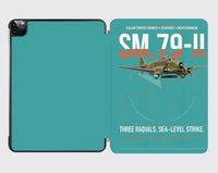 Thumbnail for Savoia-Marchetti SM.79-II Sparviero design on turquoise ipad tablet case