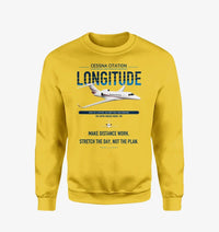 Thumbnail for Cessna Citation Longitude design on yellow sweatshirt