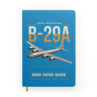 Thumbnail for B-29A Superfortress design on turquoise notebook