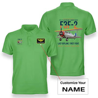 Thumbnail for F3F-2 LAST BIPLANE design on light green polo with custom name badge