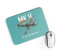 Thumbnail for Hawker Tempest Mk V design on turquoise rectangle mouse pad