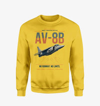 Thumbnail for AV-8B Harrier II design on yellow sweatshirt