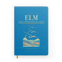 Thumbnail for Elmira Corning Regional Airport (ELM) design on turquoise notebook