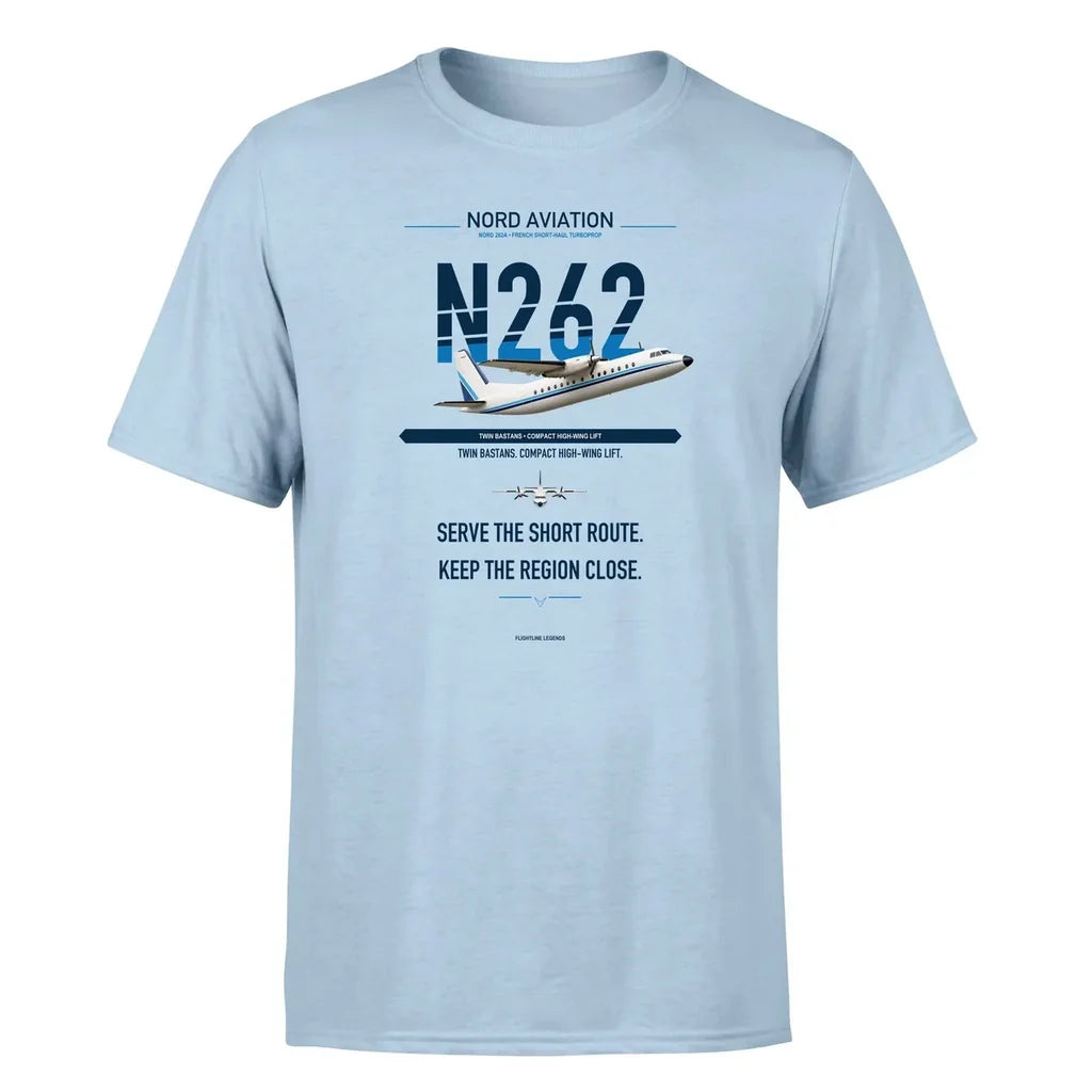 Nord 262A design on light blue single side