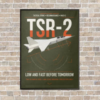 Thumbnail for BAC TSR-2 vertical canvas print - framed - green army background