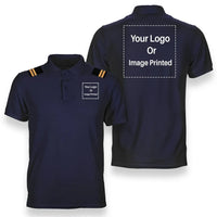 Thumbnail for Customisable Pilot Epaulettes Polo Shirt - view 9