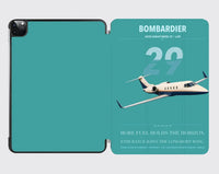 Thumbnail for Bombardier Learjet 29 design on turquoise ipad tablet case