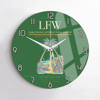 Thumbnail for Lome-Tokoin International Airport (LFW) design on green no frame wall clock