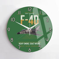 Thumbnail for F-4D Phantom II design on green no frame wall clock