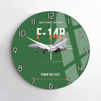 Thumbnail for F-14B Tomcat Power The Fleet design on green no frame wall clock