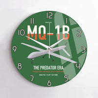 Thumbnail for MQ-1B Predator design on green no frame wall clock