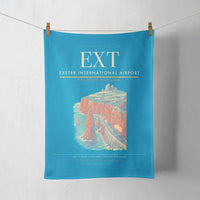 Thumbnail for Exeter International Airport (EXT) design on turquoise towel