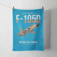 Thumbnail for F-105D Thunderchief design on turquoise towel