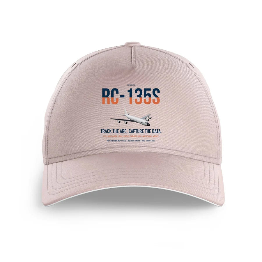 RC-135S Cobra Ball design on pink printed hat