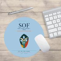 Thumbnail for Vasil Levski Airport – Sofia (SOF) design on light blue round mouse pad