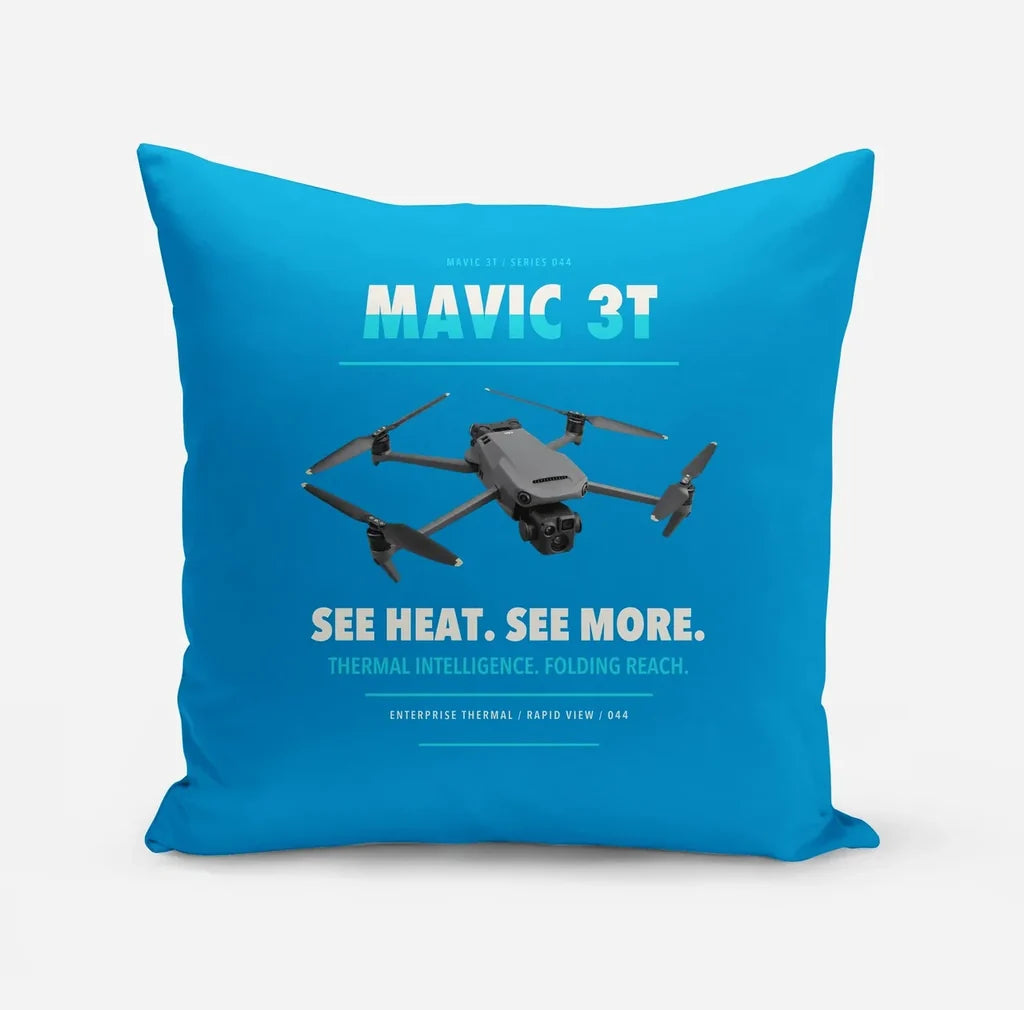 DJI Mavic 3 Thermal design on turquoise pillow