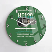 Thumbnail for HF120 design on green no frame wall clock