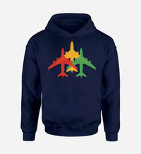 Thumbnail for Colourful 3 Airplanes Hoodie - view 11
