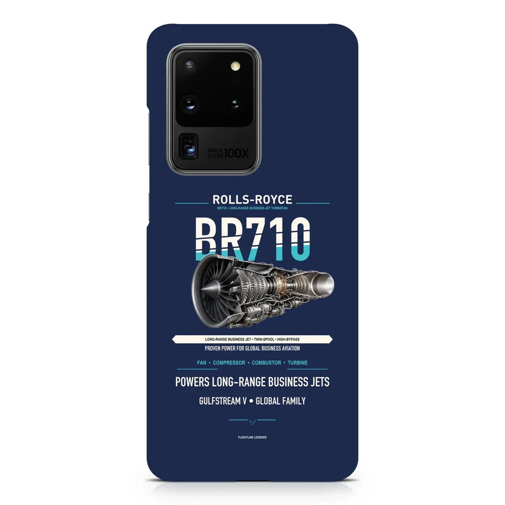 BR710 design on samsung case - navy blue