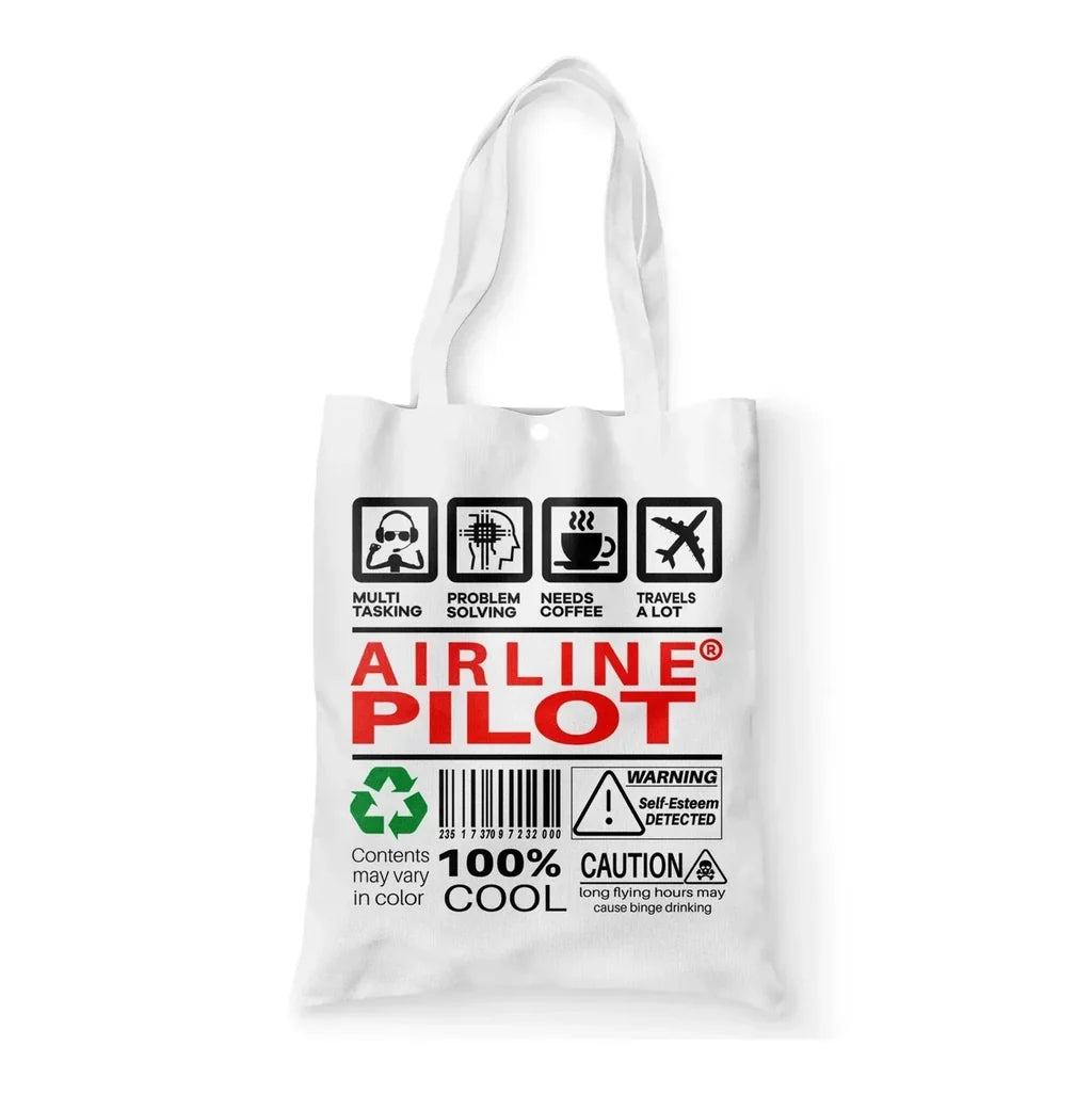 Airline Pilot Label Tote Bag - view 11