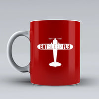 Thumbnail for Customisable Eat Sleep Fly & Propeller Mug - view 10