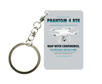 Thumbnail for DJI Phantom 4 RTK Key Chain design on light gray key chain