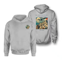 Thumbnail for VINTAGE G4332 - The Caravan Route Above - Double-Side Hoodie design on lightgray double side